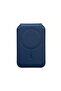 Magsafe Compatible Magnetic Leather Wallet Card Holder Foldable Phone Wallet with Stand Feature Navy Blue - 5