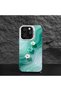 iPhone 17 Pro Max Compatible Silicone Edge Hard Back Case Couple Phone Case with Floral Pattern - 5