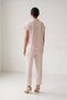 Powder Button Detailed Ankle Length Regular Pants - 4