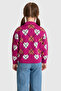 Girl's Fuchsia Sweater 50314353-Vr023 - 5