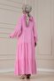 Muslin Fabric Robalı İvana Dress-Pink - 4