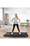 Under Desk Treadmill T-9400, Vibration Walking Pad with LED Display, 2.5 HP DC Motor, 40x95cm Running Area, 100kg Max User Weight, 1-6 km/h Speed, Fat-Burning