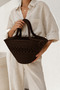 Lidya Stylish Detailed Straw Handbag Natural Weave Summer Beach, Daily Use Suitable Design Bag - 2