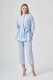 Women's Stone Detailed Tencel Set Ice Blue 31414 - 4