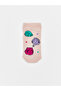 Two Mt Shop Quality Lcw Kids Lilac Patterned Girls' Booties Socks - 3