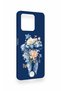 Reeder S71 Compatible Blue Ribbon Flower Patterned Silicone Case - 3