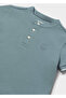 Baby Boy Mao Collar T-Shirt Ocean Green 1106 - 3