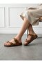 Women's Men's Genuine Leather Suede Orthopedic Anatomical Cork Sole Flip Flops - 4