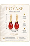 Red Drop Earrings Gold Color Plated Elegant Design Shiny Appearance Stylish Women's Earrings - 2