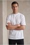 Men's White Color Summer Favorite Comfortable Fit Oversize T-Shirt - 2