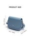 Women's Simple and Fashionable Shoulder Bag, Ladies PU Leather Crossbody Bag Sling Bag Side Bag - 6
