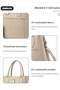 2PCS Women's Shoulder Tote Bag Set, Large Capacity Crossbody Bag with Adjustable Strap - 4