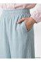 Two Mt Shop Quality Lcw Modest Blue Plain Loose & Wide-Legged Women's Pants - 3