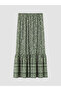 Nevavm Floral Ruffle Skirt with Elastic Waist - 6