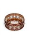 Starry Crystal Cutting Bowl 24 cm Handmade / Luxury Salad Presentation Bowl - 2