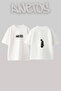 Kanye West_38 Design Printed Unisex Oversize Fit White Tshirt
