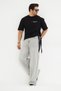 Unisex Oversized T-Shirt Los Angeles Printed Black / White - 4