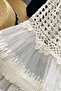 Ekru Lace Unlined Short Dress Rob39037 - 8