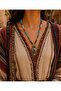 Bohemian Xanthe Turquoise Natural Stone Look Handmade Design Long Necklace