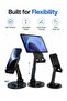 Rotating Phone And Tablet Stand | 360 Degree Adjustable Desk Holder | Height Adjustable Foldable Mobile Stand - 4