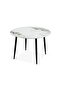 Elmont 4 seater Round Dining Table Ceramic Sturdy Dining Table Without Chairs| Modern Design Desk Furniture - 7