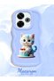 Redmi 13 4g Compatible Case Camera Protector Blue Silicone Couple Phone Case Cat Pattern - 2