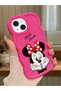 iPhone 15 Plus Compatible Case Camera Protector Red Silicone Couple Phone Case Cute Pattern