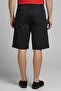 Men Solid Denim Shorts, Black - 4