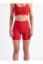 Women's Short Biker Leggings - Red - C518