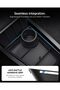 Lower Center Console Organizer for Tesla Model Y Standard 2025/2026 Juniper, Multi Function Interior Storage Tray, Extra Cup Holder, Non-Slip Silicone Mat - 5