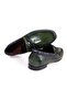 Green Color Laceless Genuine Leather Men's Shoes - 2
