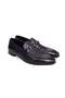 Black Color Laceless Genuine Leather Leather Sole Men's Shoes