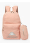 Logo Print 3-Piece School Backpack Set for Kids 8-13 Years with Pencil Pouch and Lunch Bag - 2