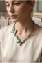 Handmade Leaf-Shaped Aventurine Natural Stone Special Design Necklace - 2