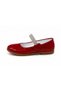 Girl's Stoned Band Red Ballerina Shoes - 2