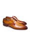 Tan Color Lace-Up Genuine Leather Men's Shoes