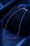 Lapis Lazuli Stone Faceted Cut Pendant – 3 mm – Stainless Steel - 6