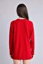 Regular Fit Crew Neck Red Knitwear Tunic C4474Ax26Au - 5