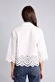 100% Cotton Regular Fit Shirt with Collar Embroidery Long Sleeve Shirt G6451Ax26Sm - 5