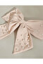 Girls Beige Pearl Bow Hair Clip - 3