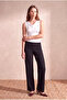 Women's White Modal / Cotton Blended Collared Sleeveless Side Gathered Detailed Blouse Darcy