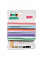 Jumei Soft Textured Hair Elastic Set in Pastel Colors - Does Not Damage Hair