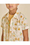 Boys Beige Printed Shirt and T-Shirt 2 Piece Set - 5