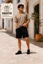 Men's Plain Shorts+Crew Neck T-Shirt Stylish Summer Comfortable Fit Casual Shorts+T-Shirt Two-Piece Set - 3