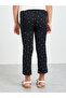 Girls Dot Print Ribbed Leggings - 4