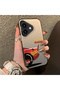 iPhone 16 Compatible Hard Acrylic Back Silicone Edge Lens Protection Case - 2