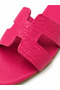 Helen Fuchsia Genuine Leather Women's Slippers - 3