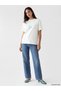 Lcw Modest White Floral Printed 100% Cotton Women's T-Shirt - 2