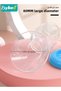 2Pcs Manual Breastmilk Pump, 100% Food-grade Silicone Breastmilk Collector, Silicone Breastmilk Pump with Leakproof Lid for Breastmilk feeding, Clear 90ml, BPA Free Manual Milk Collector with Cap - 4