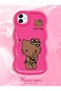 Samsung Galaxy A04 Compatible Case Camera Protector Red Silicone Couple Phone Case Kitty Pattern - 2